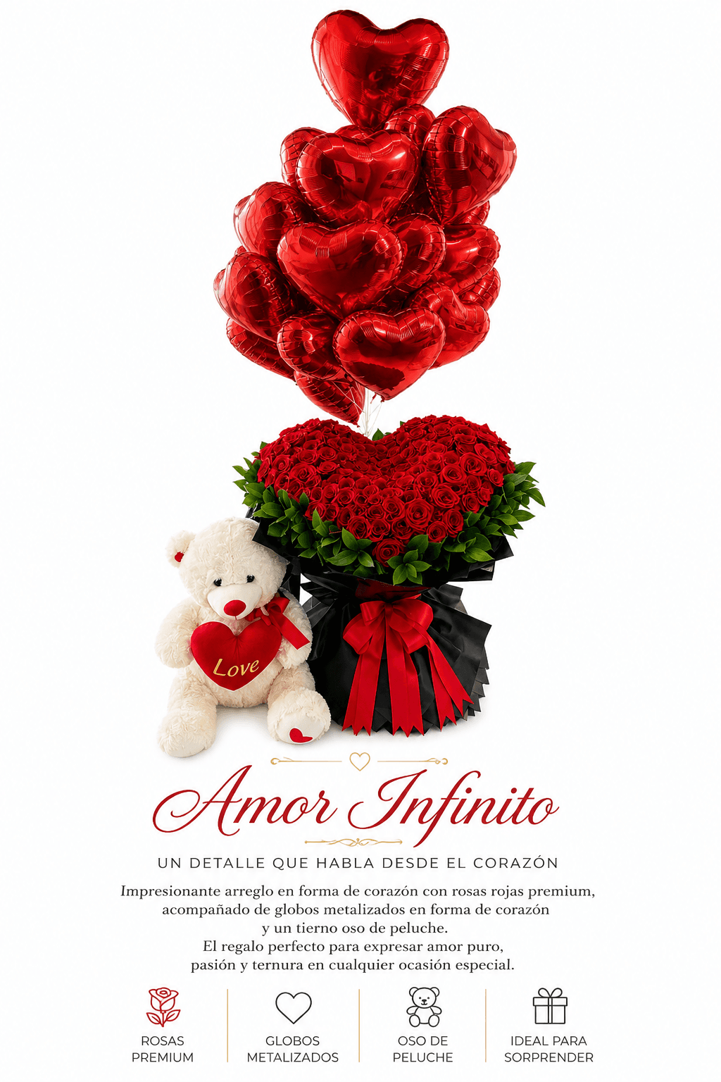 Arreglo floral Amor Infinito