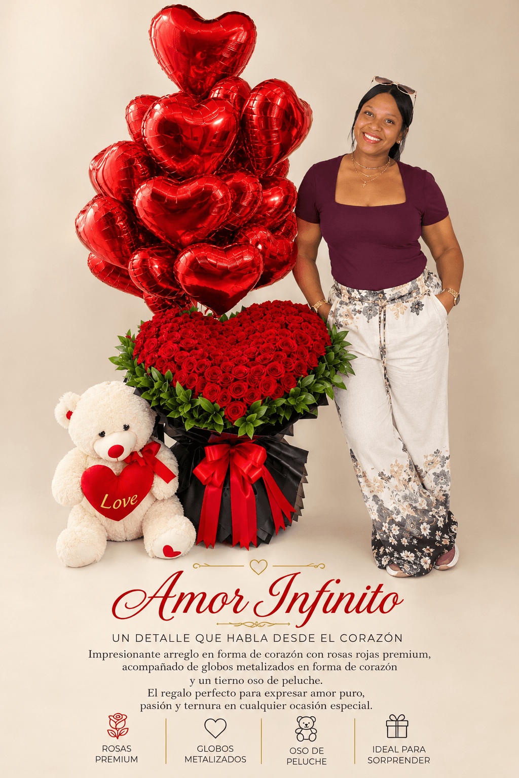 Arreglo floral Amor Infinito